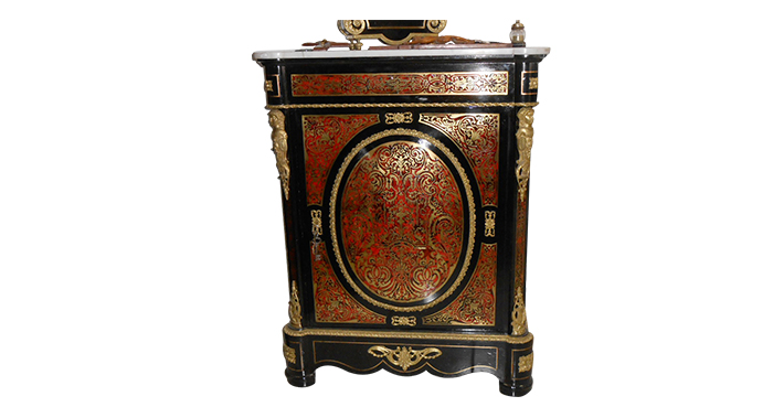 Meuble Coffre-fort Style Boulle Napoléon lll à vendre chez Curiosités et Passions à Cogolin